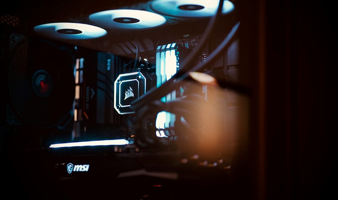 A machine with lights