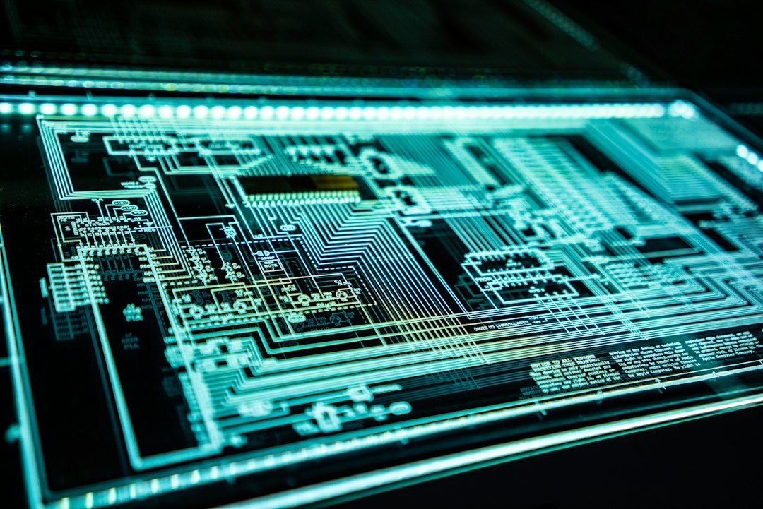 Teal LED panel