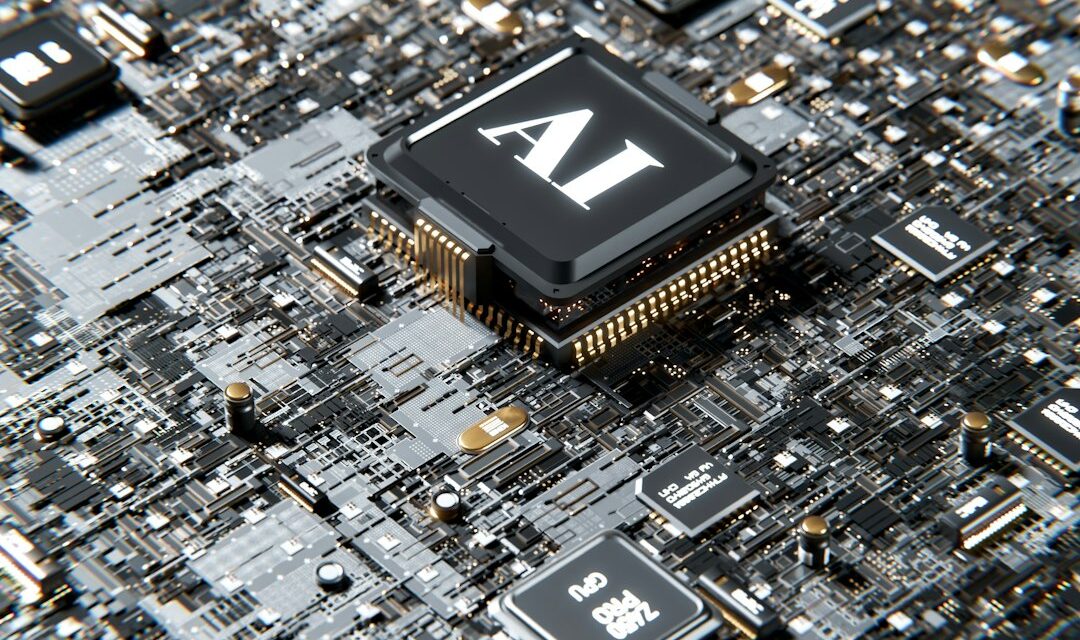 A computer chip with the letter a on top of it