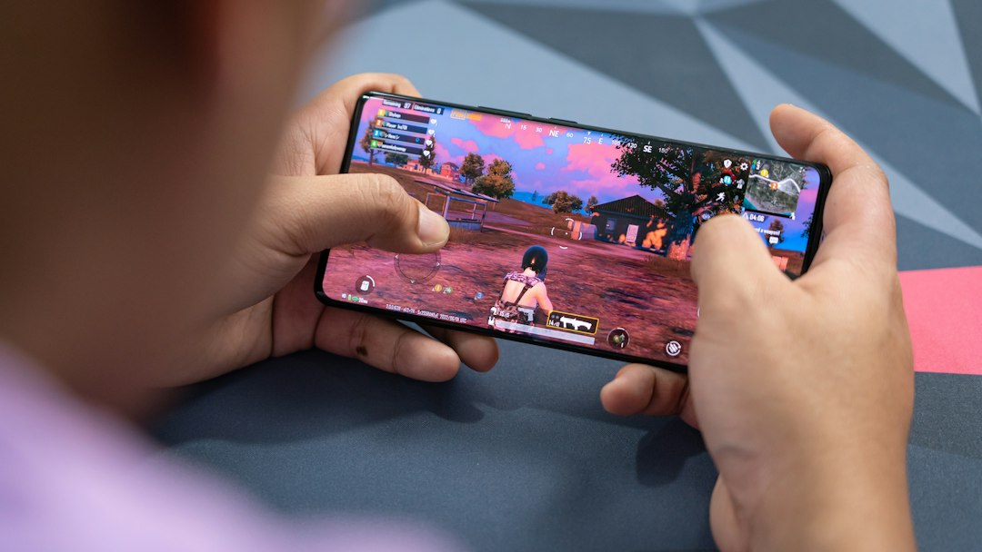 A person holding a phone