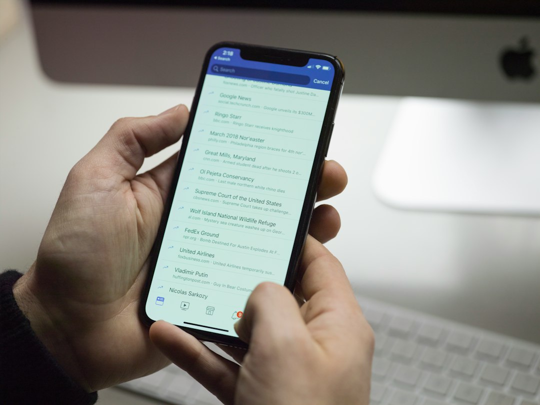 Person using phone