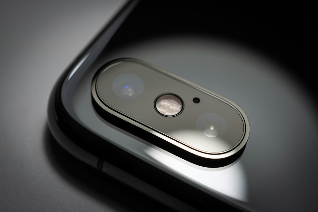 Black iPhone camera