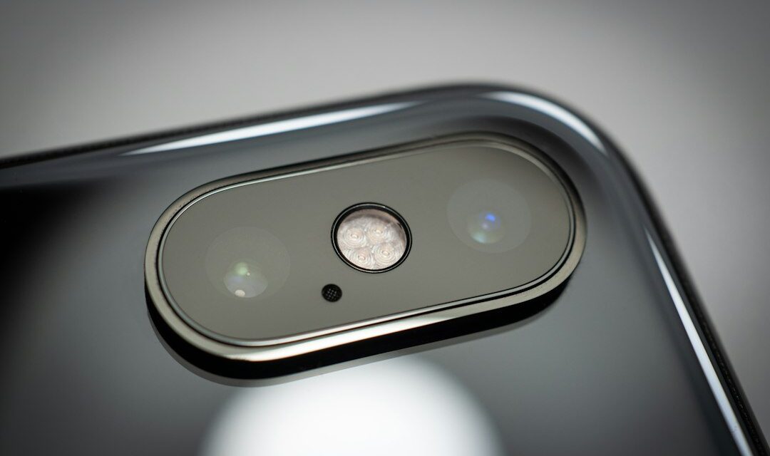 Space gray iPhone X